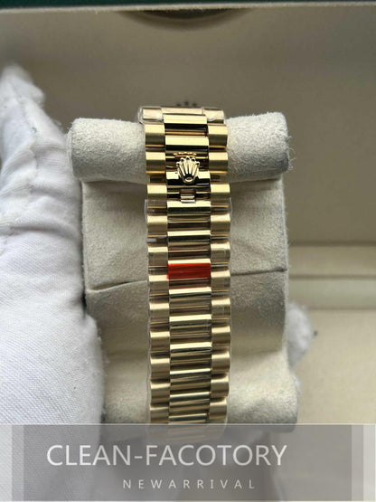 Day-Date 228238 40mm Yellow Gold 18K White Dial Roman Markers President Clean Factory