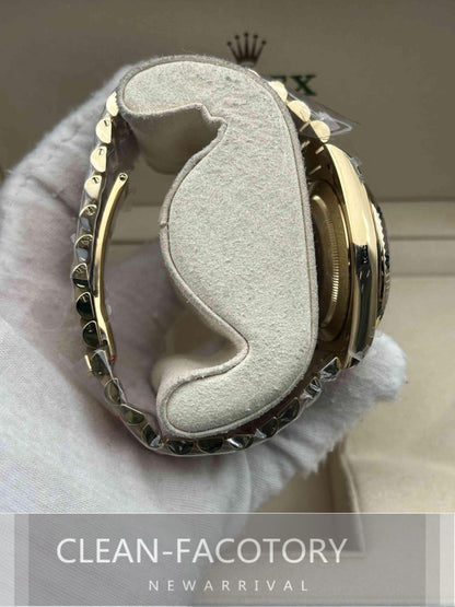 Day-Date 228238 40mm Yellow Gold Black Dial Baguette Diamonds President Clean Factory