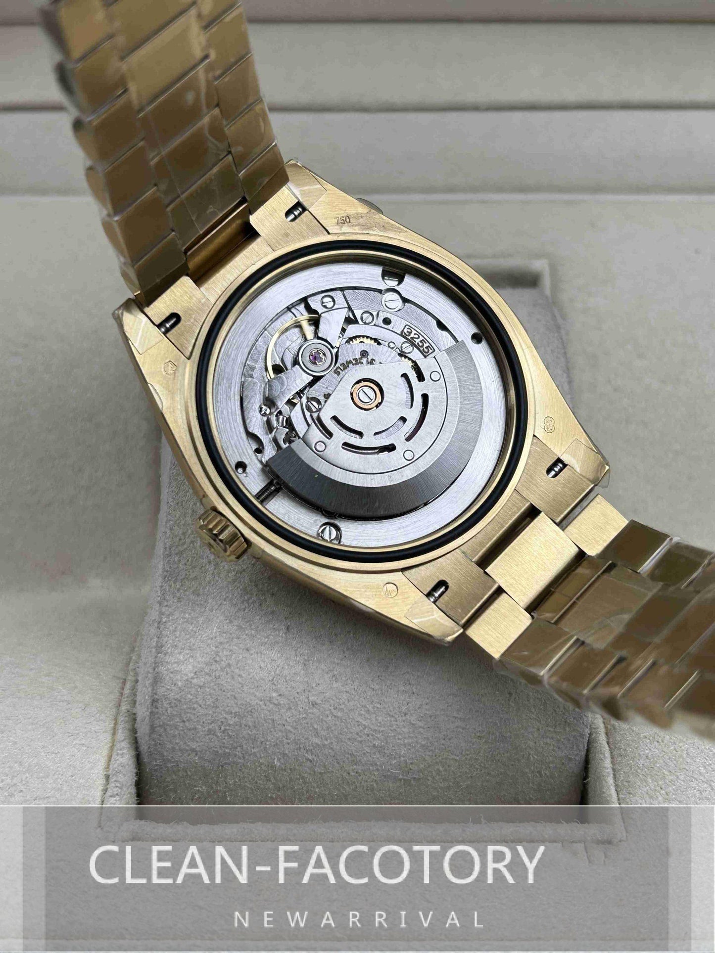 Day-Date 228238 40mm Yellow Gold Black Dial Baguette Diamonds President Clean Factory