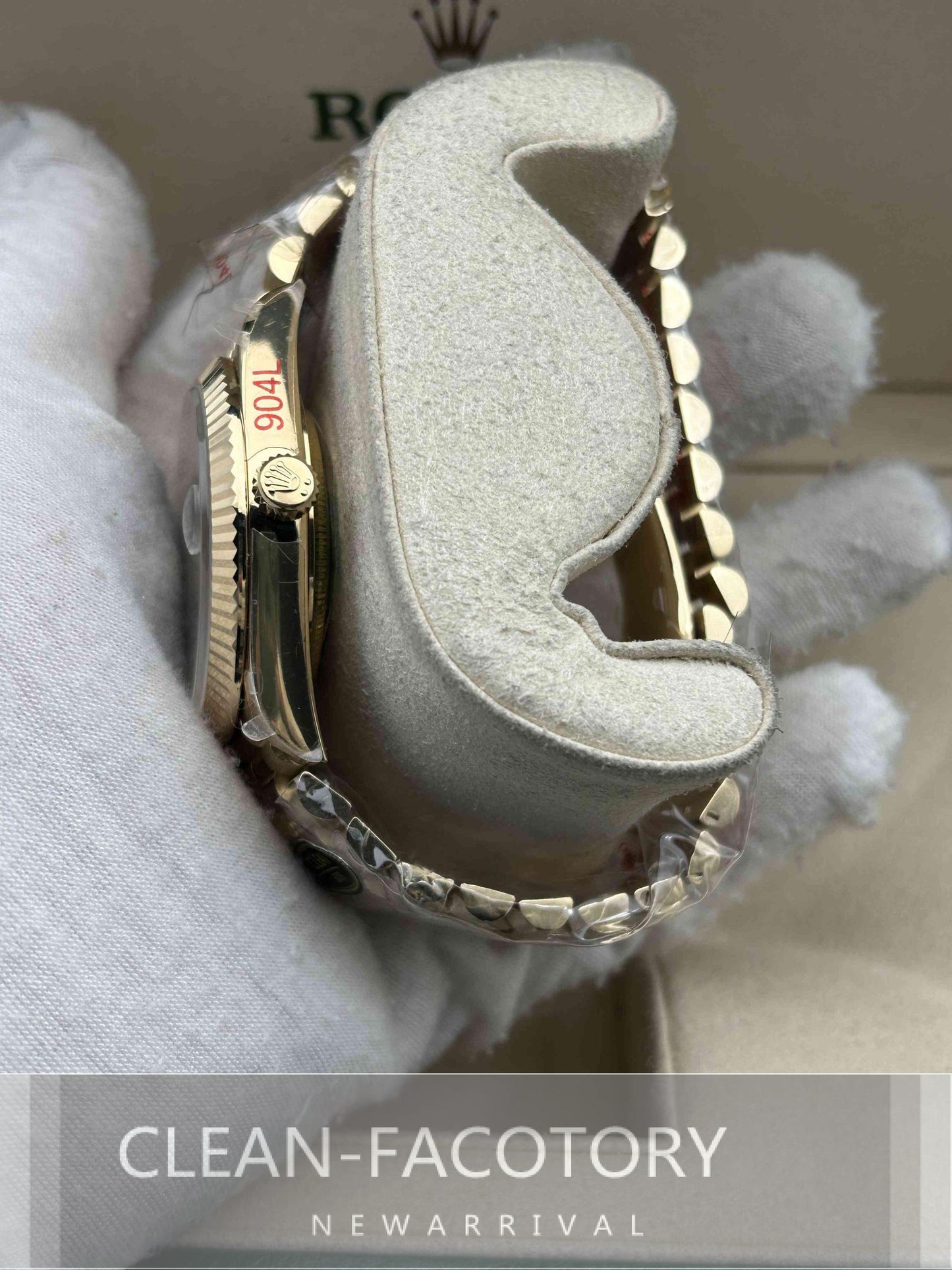 Day-Date 228238 40mm Yellow Gold Black Dial Baguette Diamonds President Clean Factory