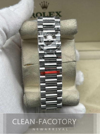 Day-Date 228239 40mm Platinum Black Dial President Clean Factory