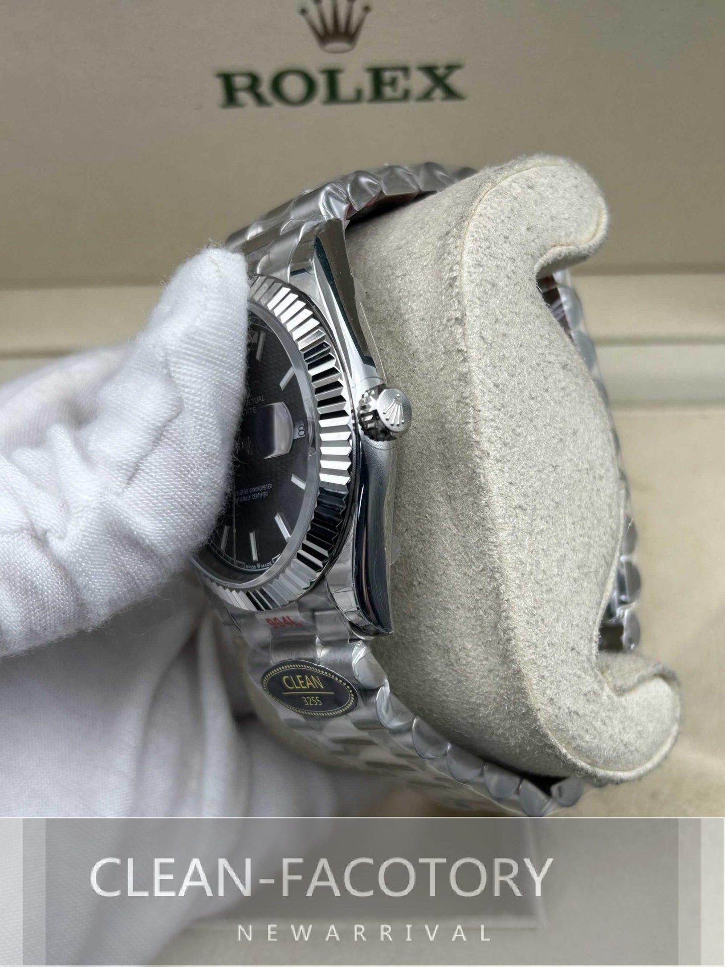 Day-Date 228239 40mm Platinum Black Dial President Clean Factory