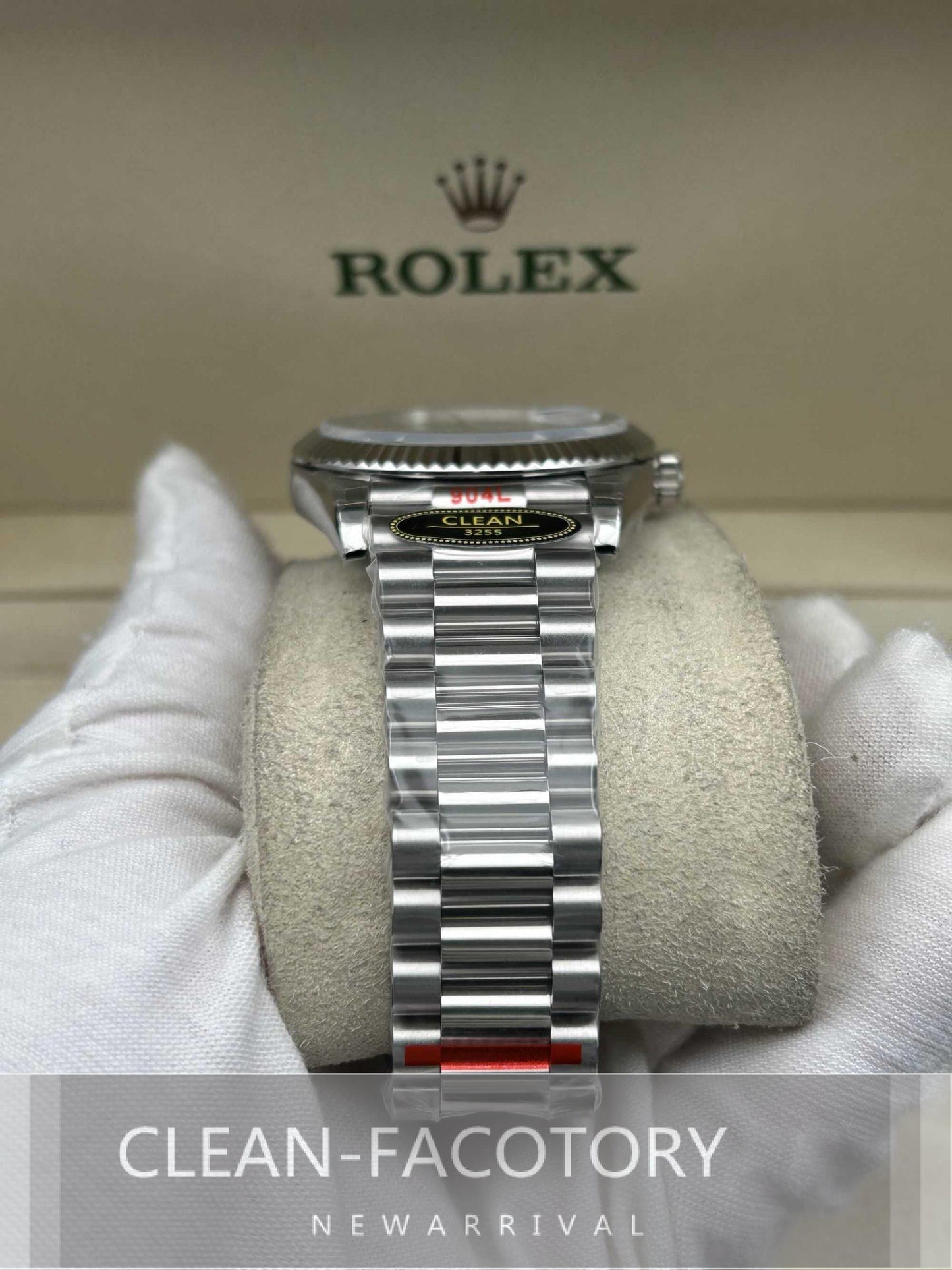 Day-Date 228239 40mm Platinum Black Dial President Clean Factory