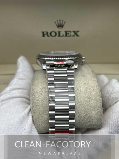 Day-Date 228239 40mm Platinum Black Dial President Clean Factory