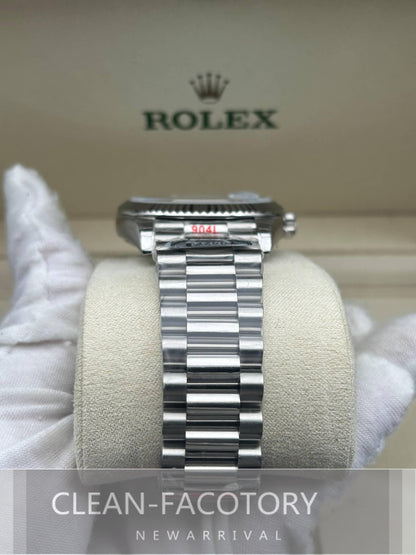 Day-Date 228239 40mm White Gold Ice Blue Dial Roman Markers President Clean Factory