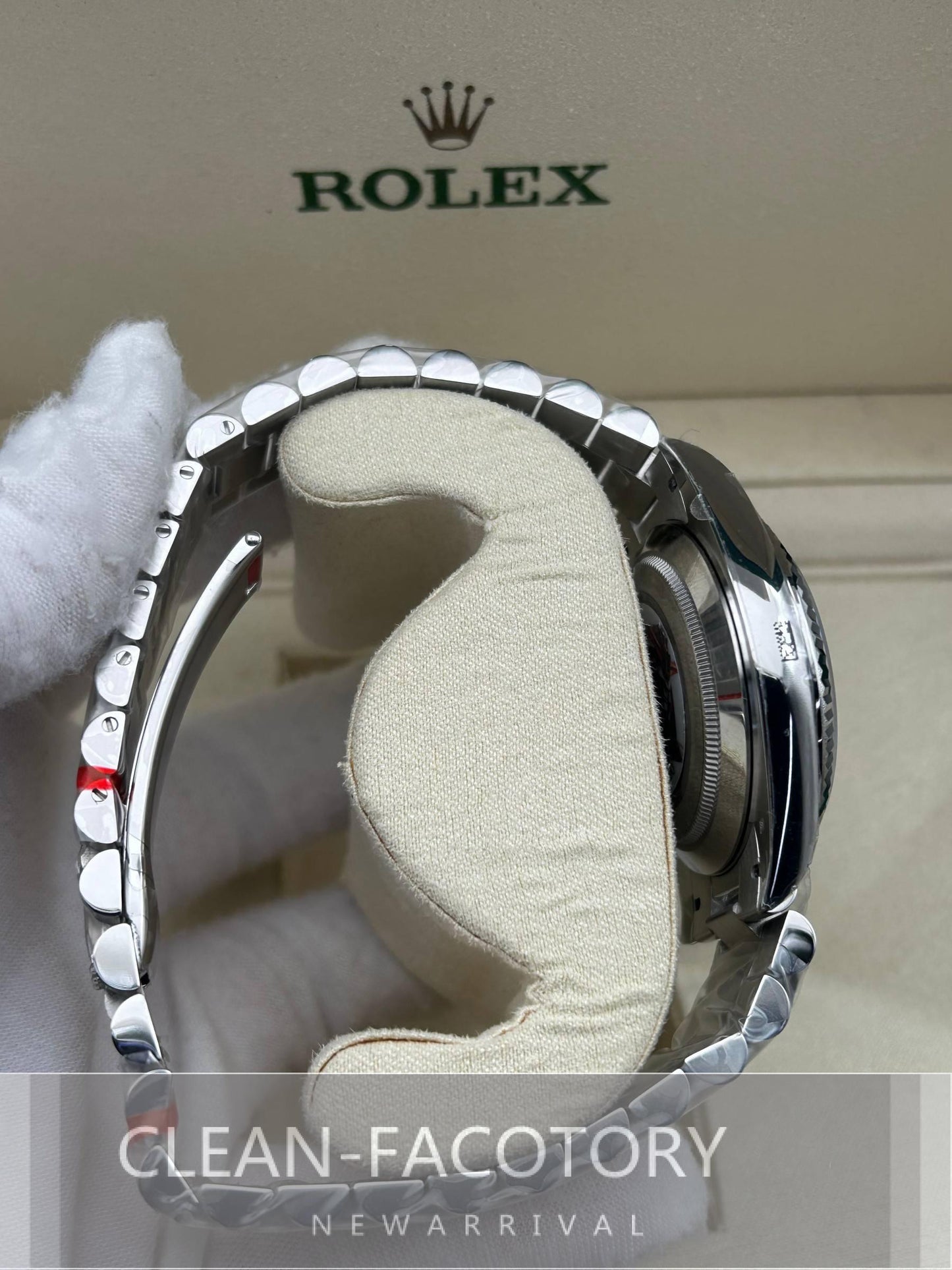 Day-Date 228239 40mm White Gold Olive Green Dial Roman Markers President Clean Factory