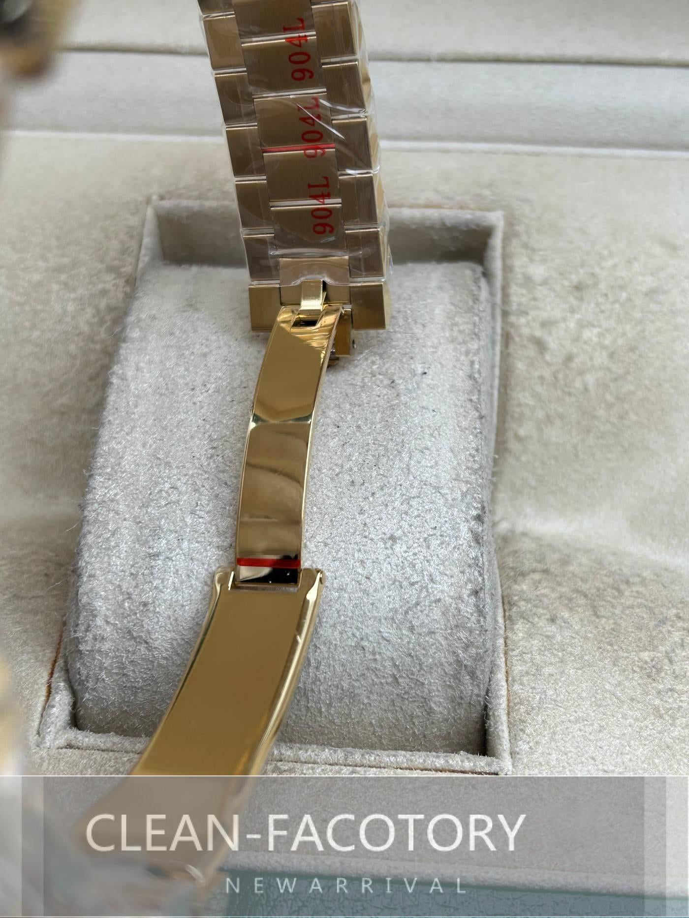 Day-Date 228348RBR 40mm Yellow Gold Black Onyx Dial Baguette Diamonds President Clean Factory