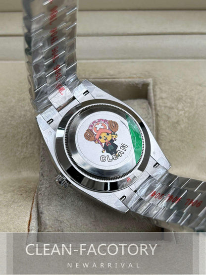 Day-Date 228396TBR 40mm Platinum Ice Blue Dial Baguette Diamonds President Clean Factory