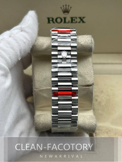 Day-Date 228396TBR 40mm Platinum Ice Blue Dial Baguette Diamonds President Clean Factory