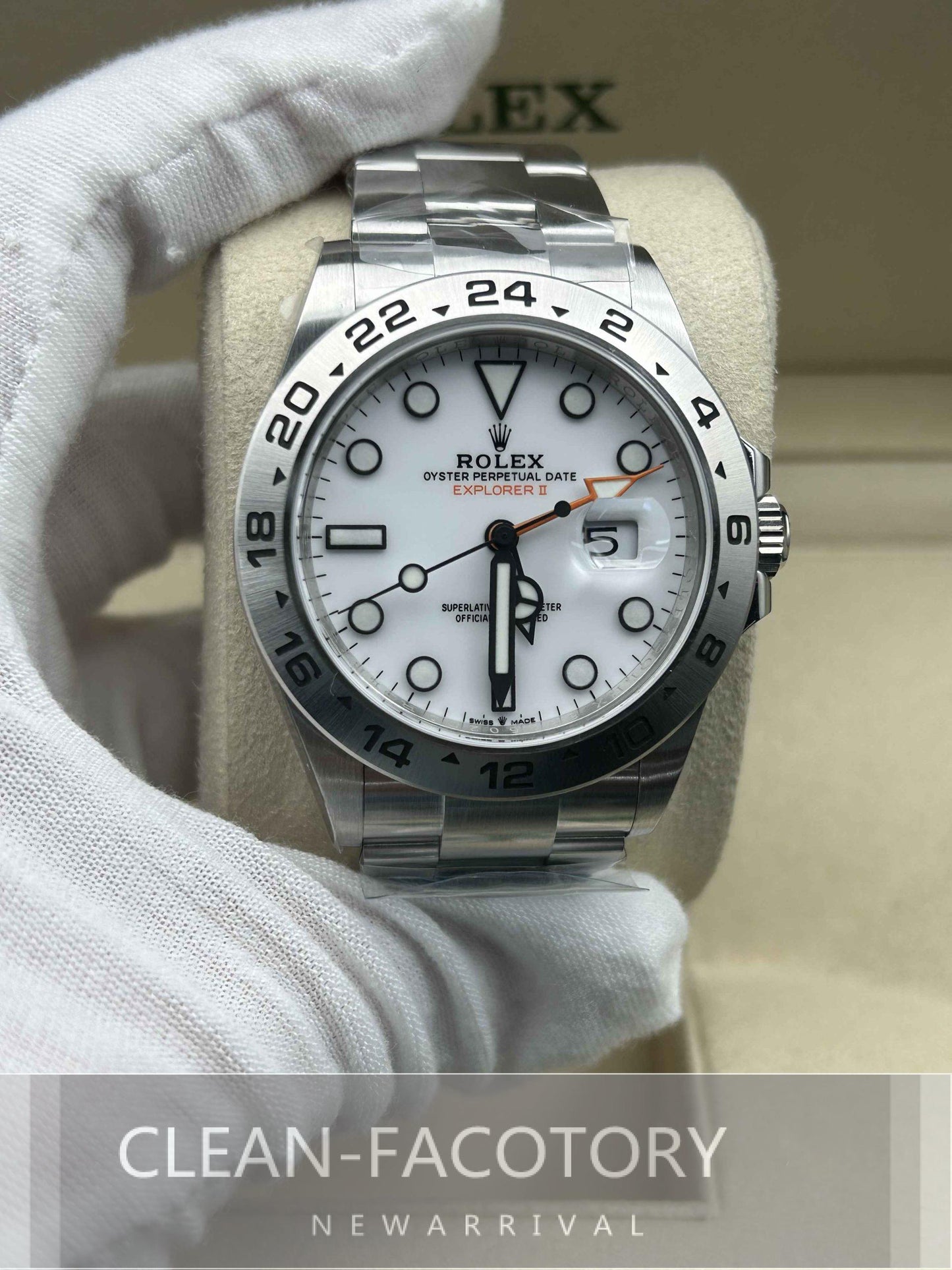 Explorer II 226570 40mm White Dial Clean Factory