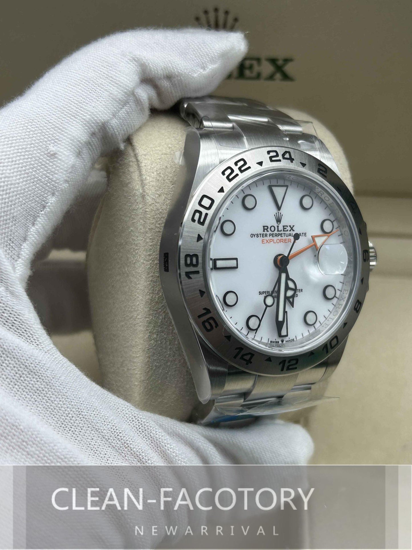 Explorer II 226570 40mm White Dial Clean Factory