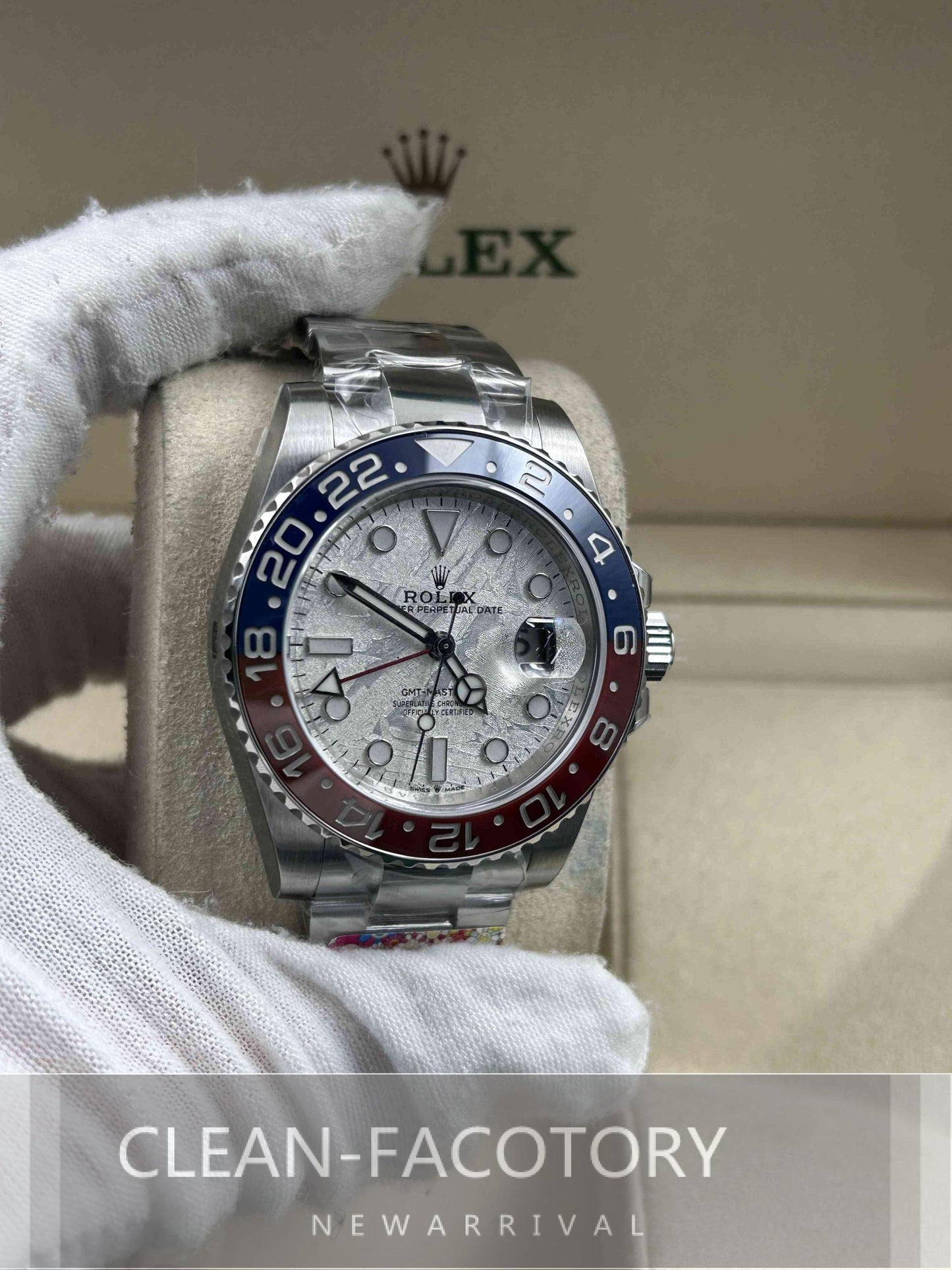 GMT-Master II 126710BLRO “Meteorite Dial” 40mm Clean Factory