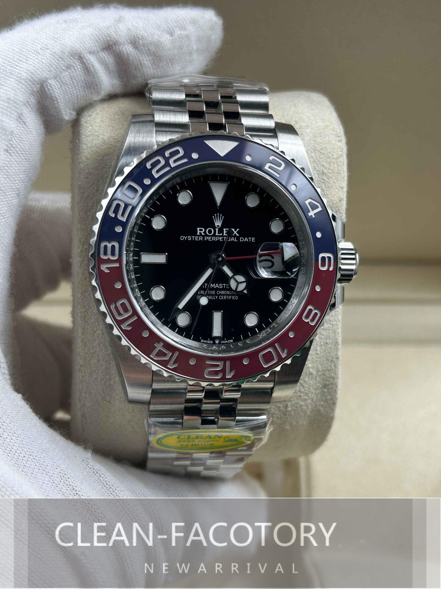 GMT-Master II 126710BLRO “Pepsi” Jubilee 40mm Clean Factory