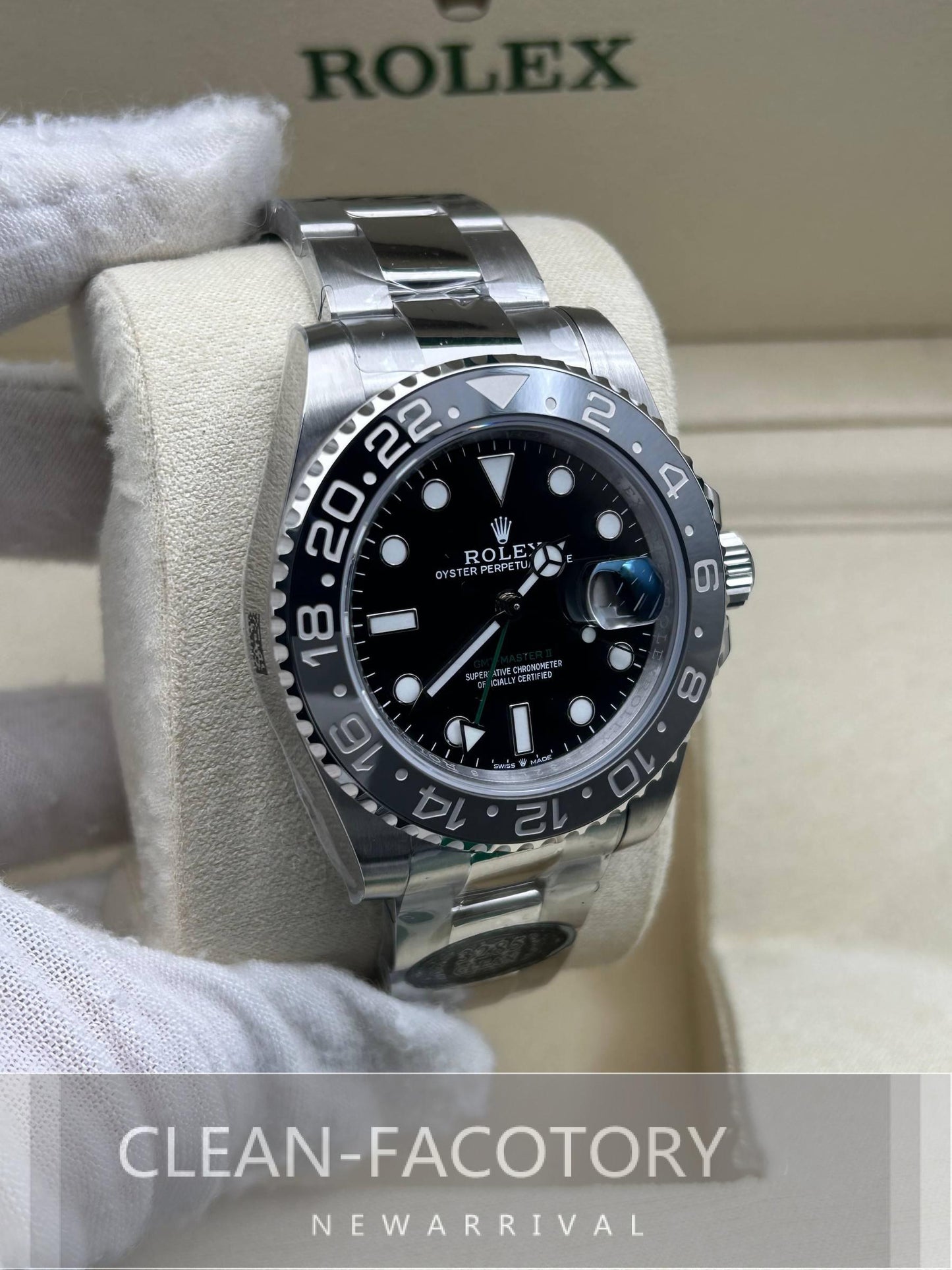 GMT-Master II 126710GRNR “Bruce Wayne” Oyster 40mm Clean Factory