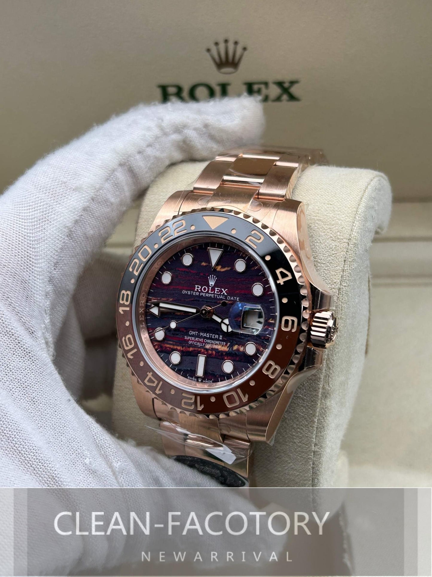 GMT-Master II 126715CHNR “Root Beer” Everose 40mm Clean Factory