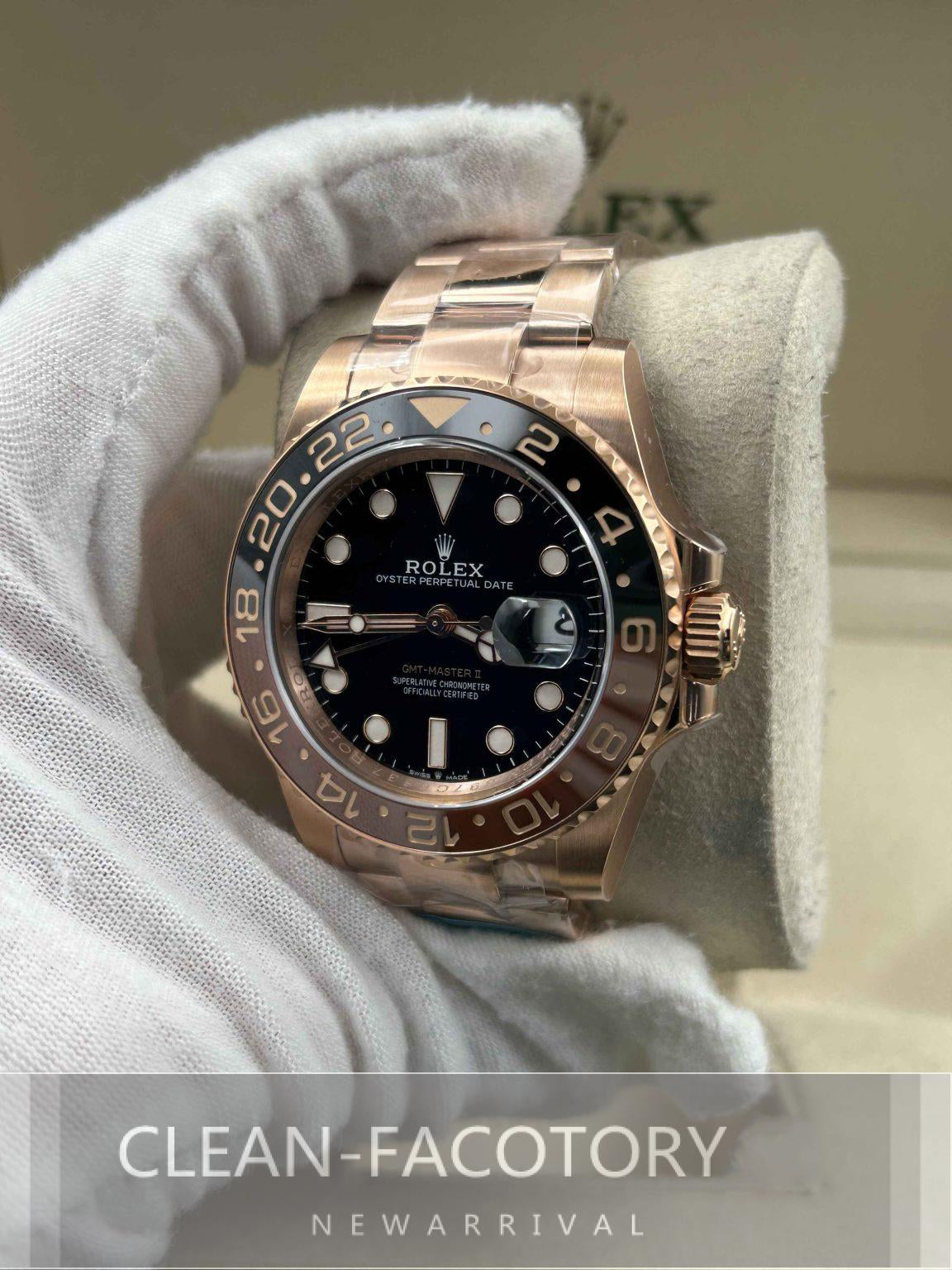 GMT-Master II 126715CHNR “Root Beer” Everose 40mm Clean Factory