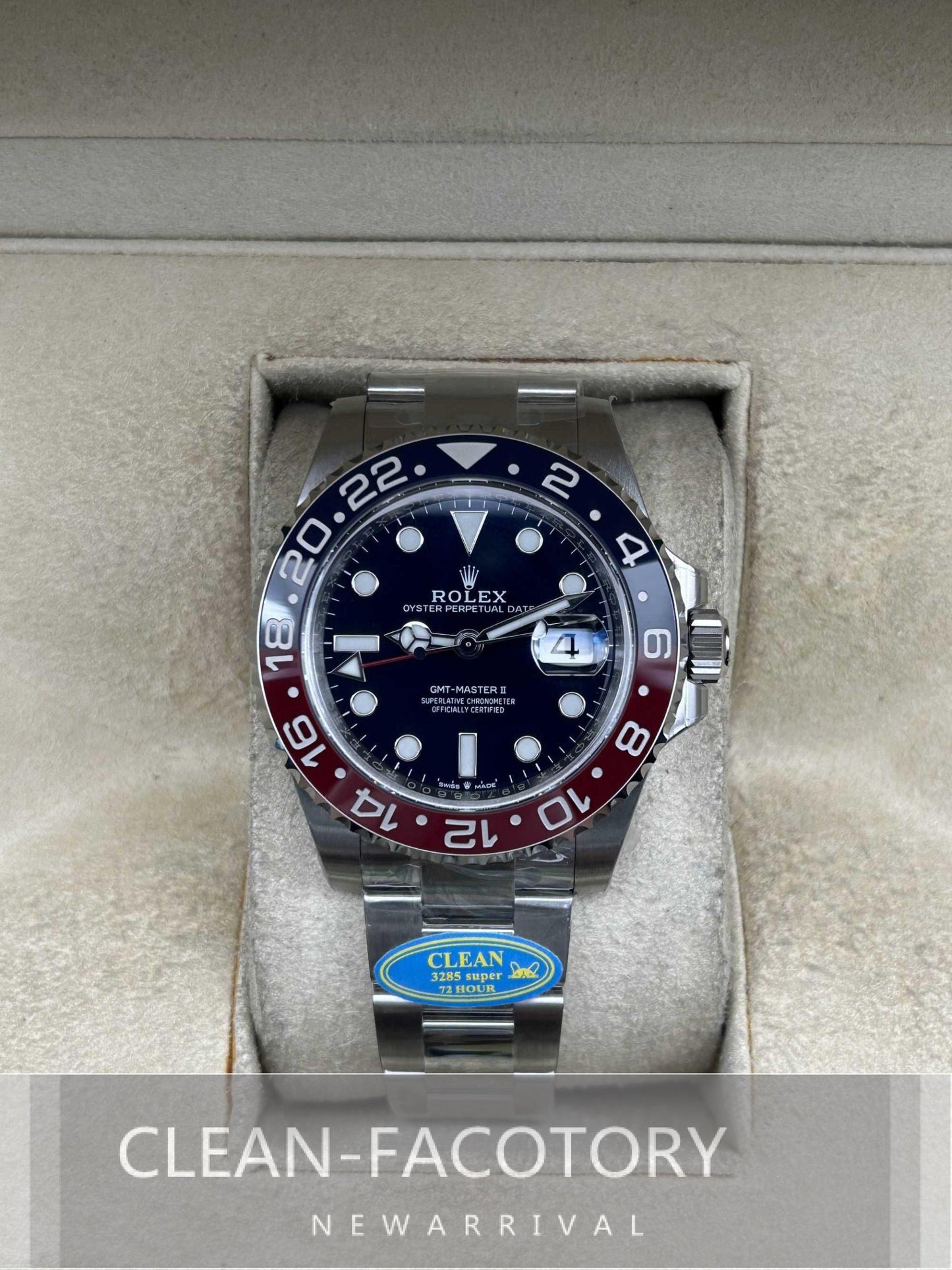 GMT-Master II 126719BLRO Oyster “Pepsi” 40mm  Clean Factory