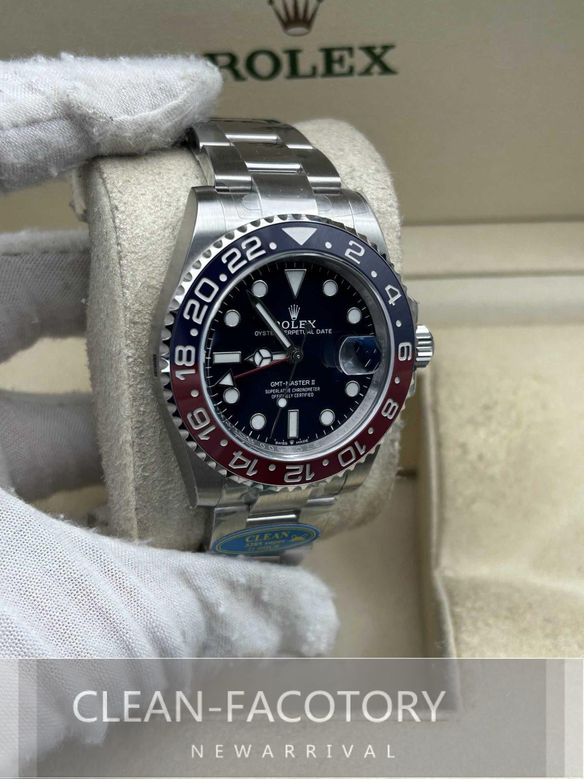 GMT-Master II 126719BLRO Oyster “Pepsi” 40mm  Clean Factory