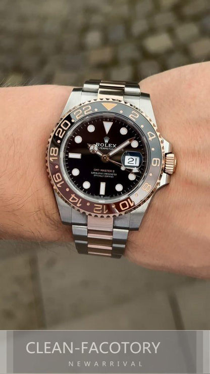 GMT-Master II 126711CHNR “Root Beer Two-Tone” Oyster 40mm Clean Factory