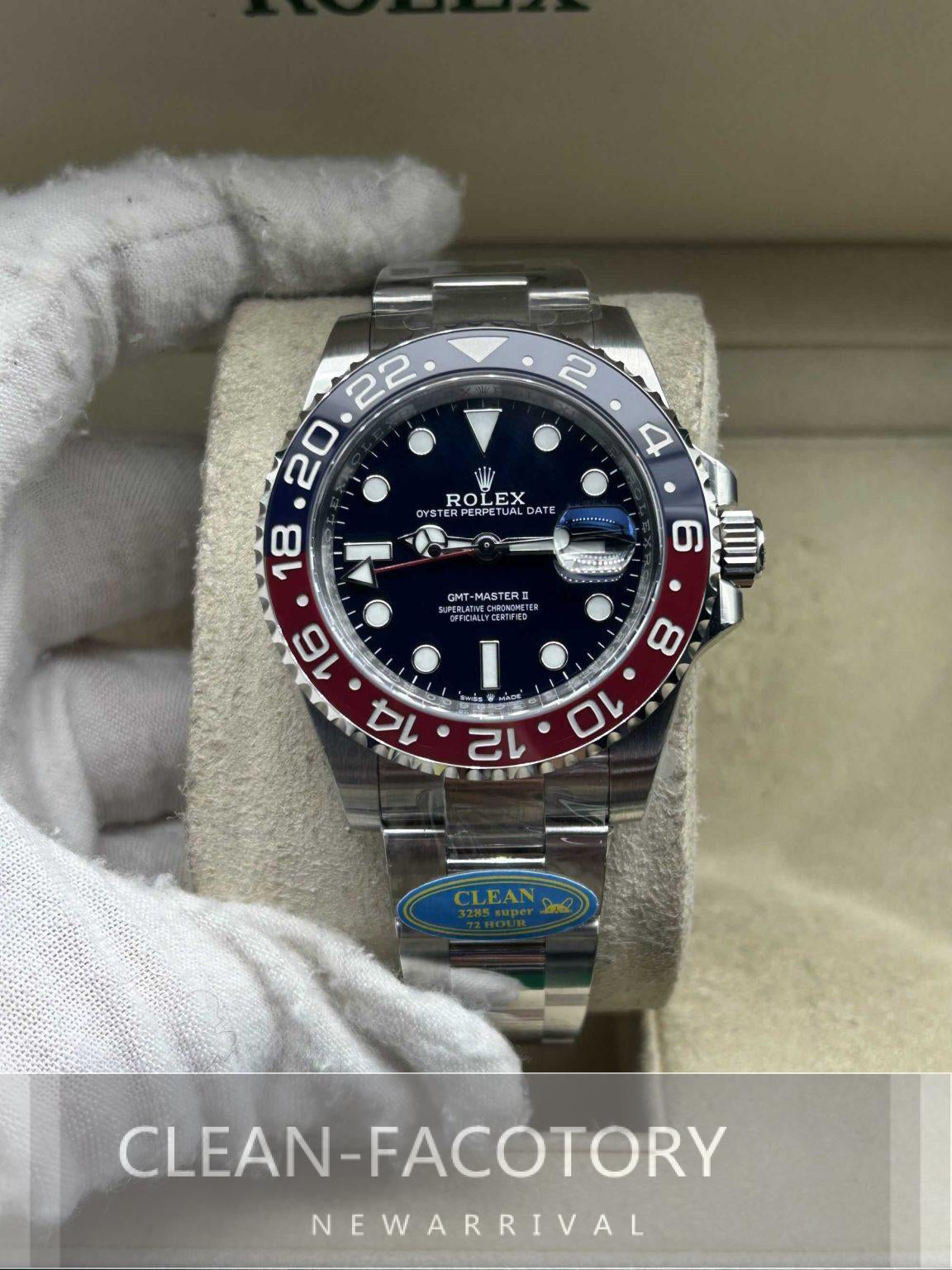 GMT-Master II 126719BLRO “Pepsi” Oyster 40mm Clean Factory