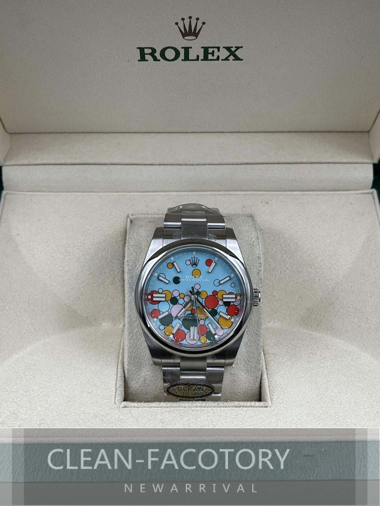 Oyster Perpetual 124300 41mm Celebration Dial Clean Factory