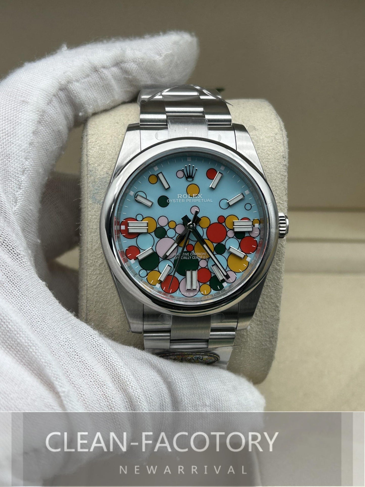 Oyster Perpetual 124300 41mm Celebration Dial Clean Factory