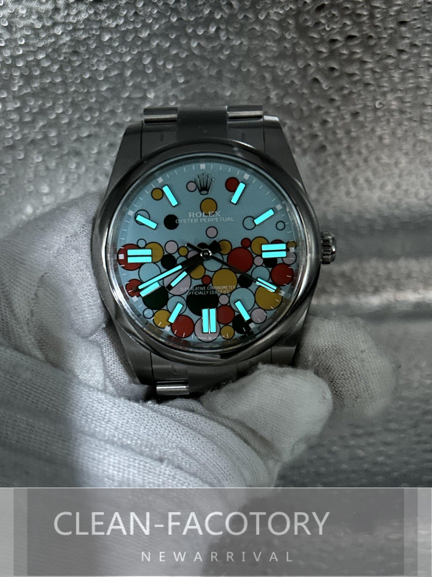 Oyster Perpetual 124300 41mm Celebration Dial Clean Factory