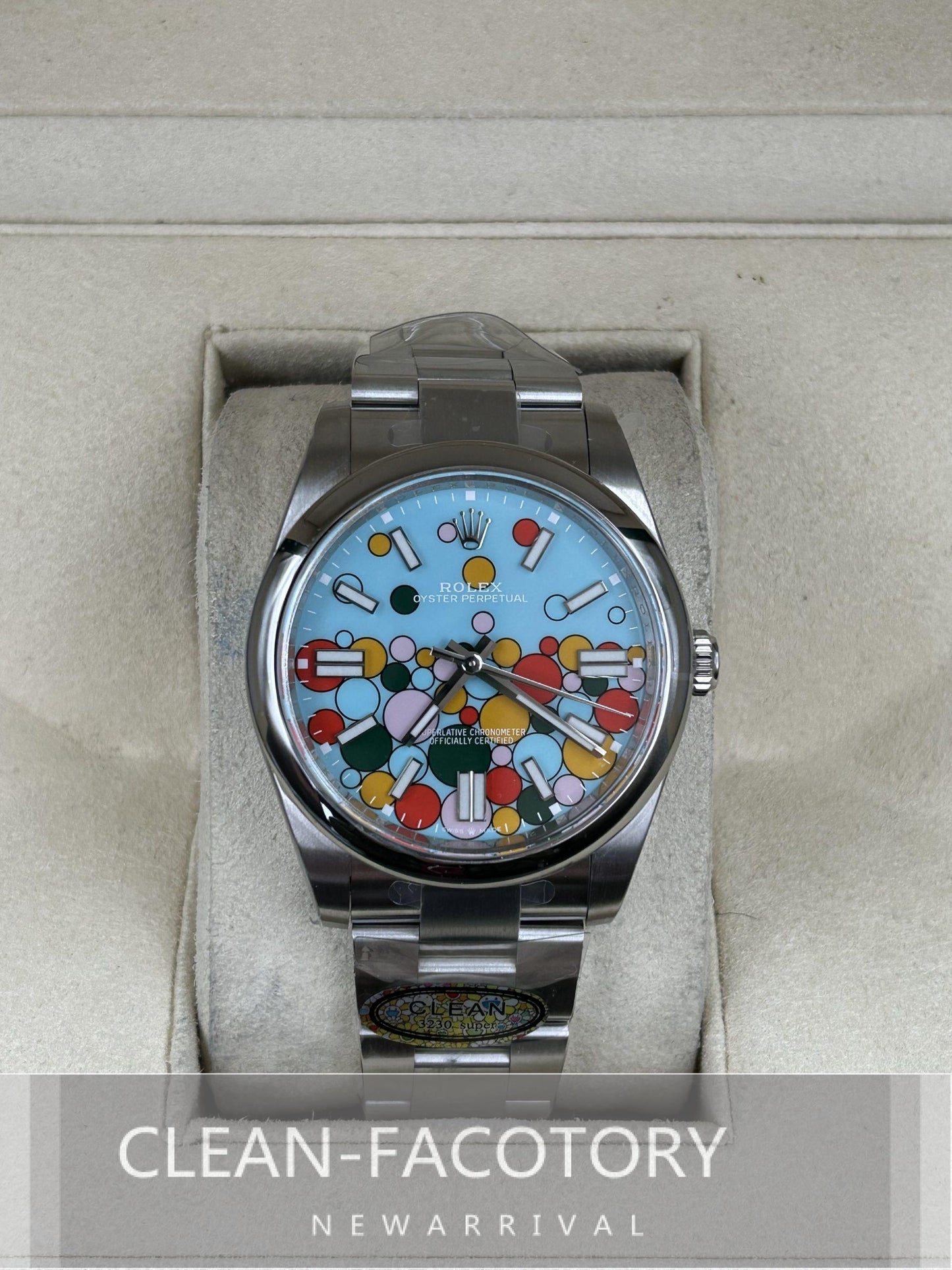 Oyster Perpetual 124300 41mm Celebration Dial Clean Factory