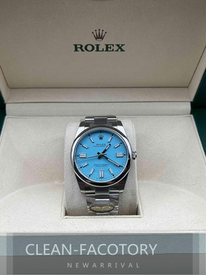 Oyster Perpetual 124300 41mm Tiffany Blue Dial Clean Factory
