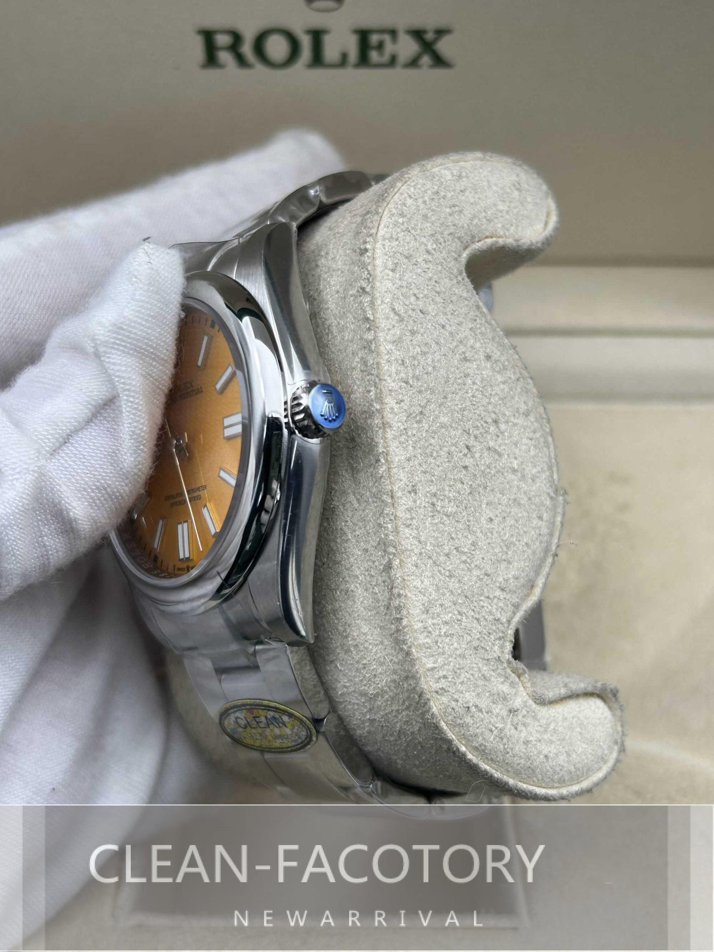 Oyster Perpetual 124300 41mm Yellow Dial Clean Factory