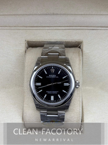 Oyster Perpetual 124300 Lady 31mm Black Dial Clean Factory