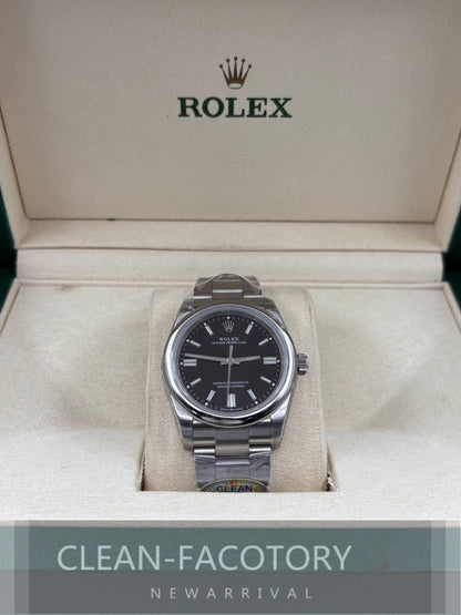 Oyster Perpetual 124300 Lady 31mm Black Dial Clean Factory