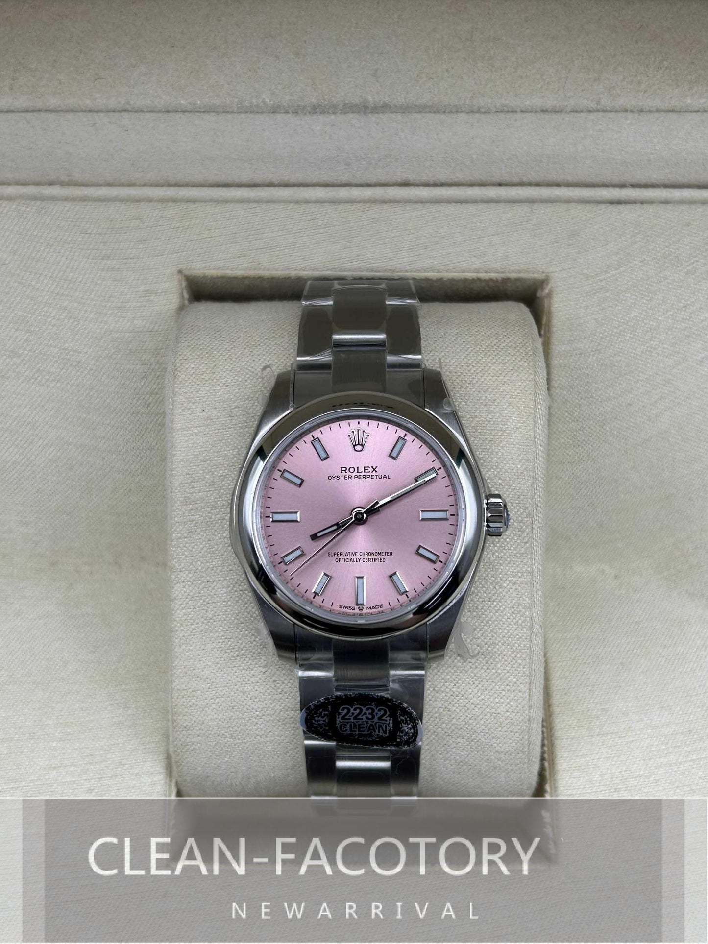 Oyster Perpetual Lady 31mm Pink Dial Clean Factory