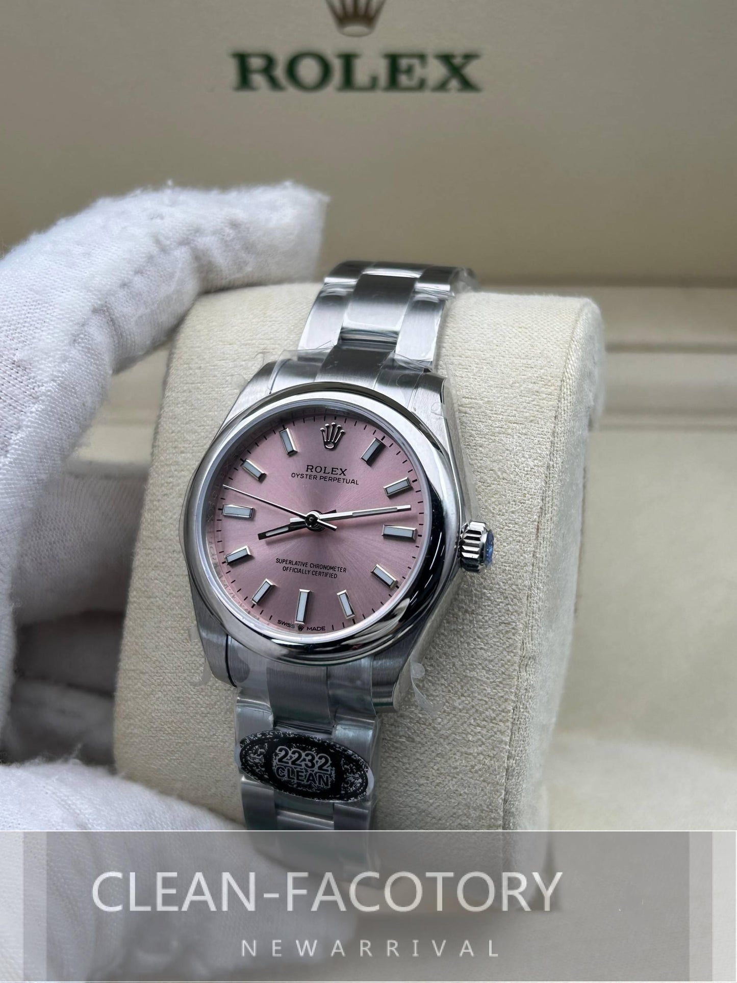 Oyster Perpetual Lady 31mm Pink Dial Clean Factory