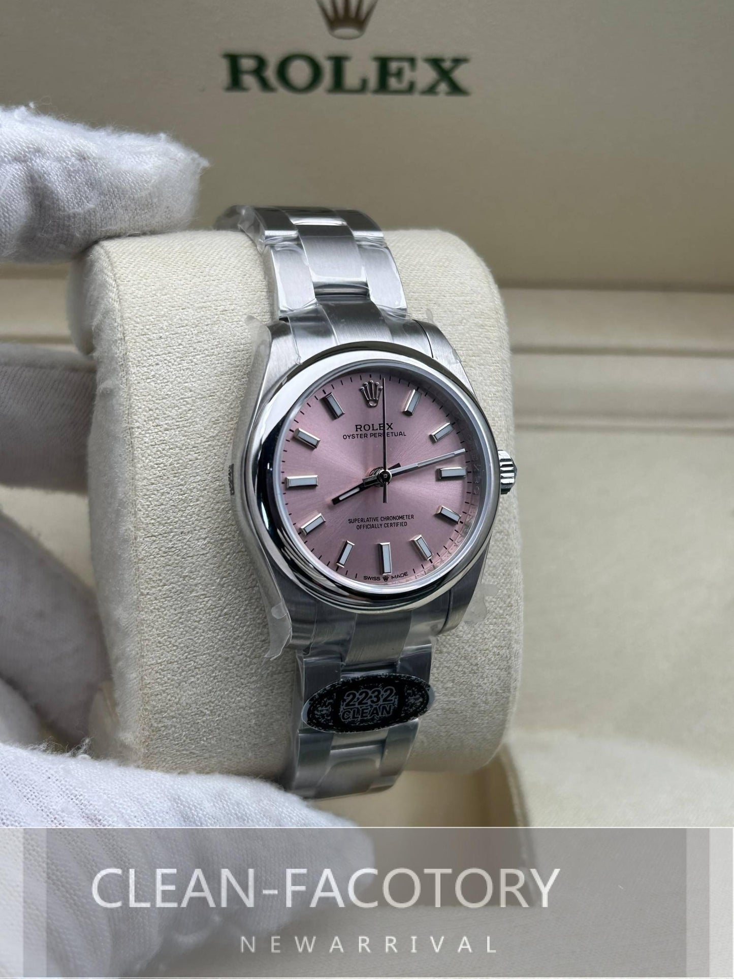 Oyster Perpetual Lady 31mm Pink Dial Clean Factory