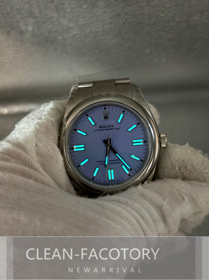 Oyster Perpetual 124300 41mm Lavender Purple Dial Clean Factory