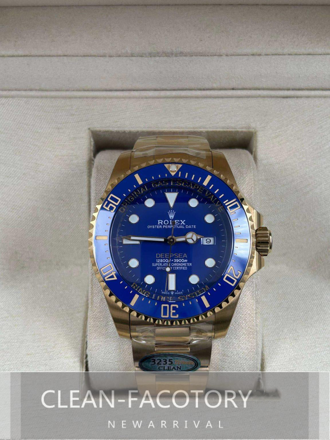 Sea-Dweller 136668LB "Yellow Gold" Ceramic Bezel 44mm Clean Factory