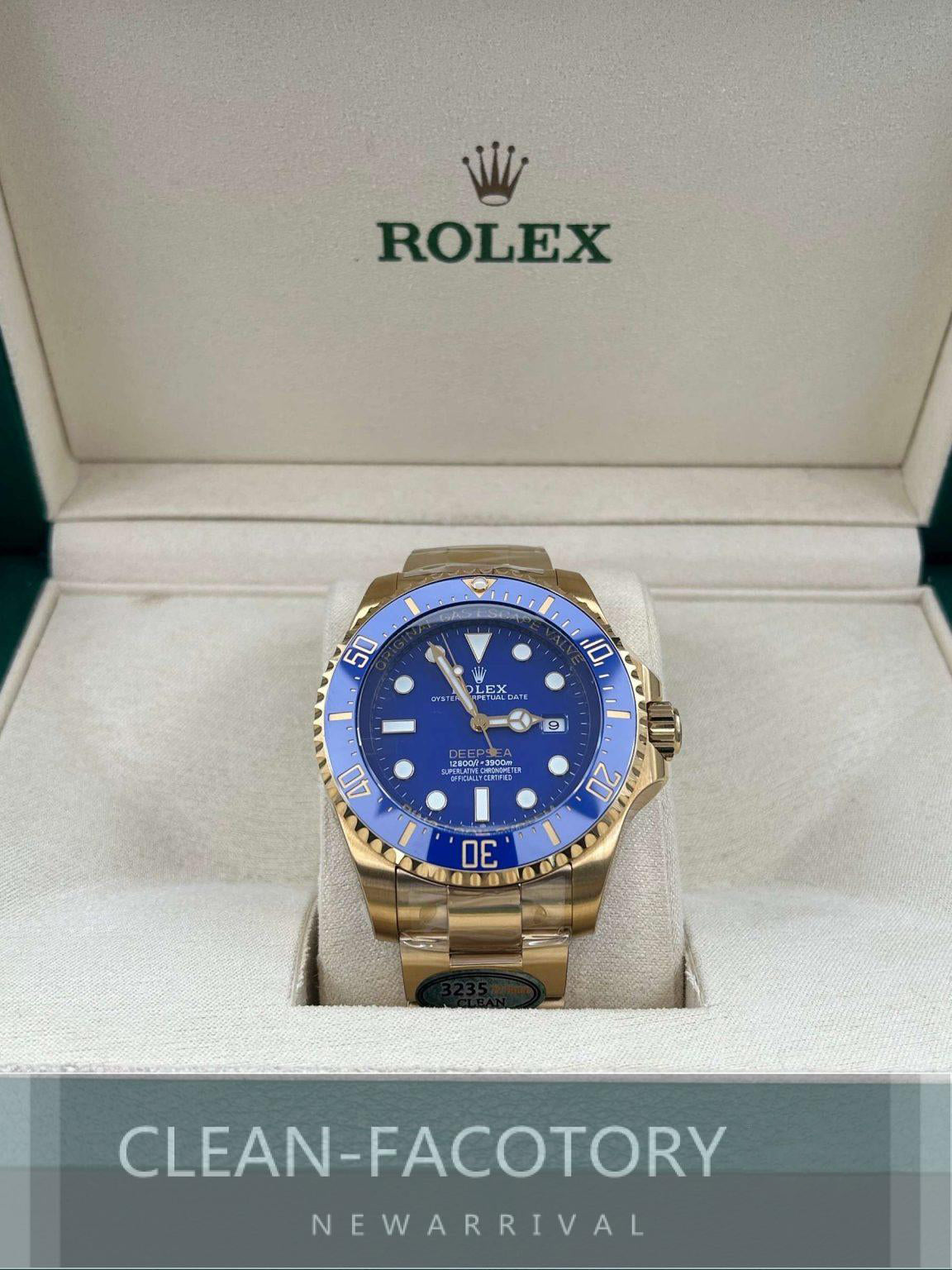 Sea-Dweller 136668LB "Yellow Gold" Ceramic Bezel 44mm Clean Factory