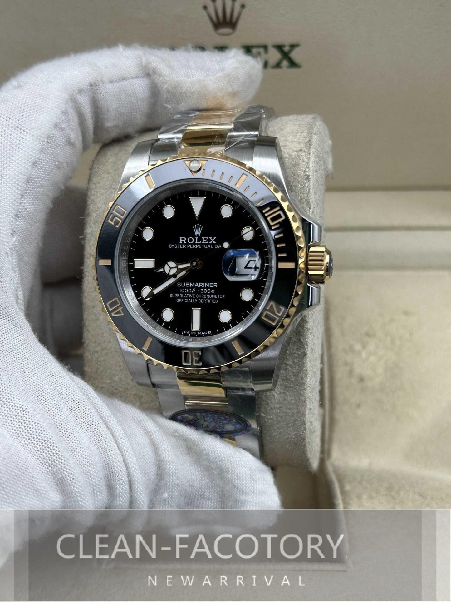 Submariner "Two-Tone" 116613LN Ceramic Bezel 40mm Clean Factory