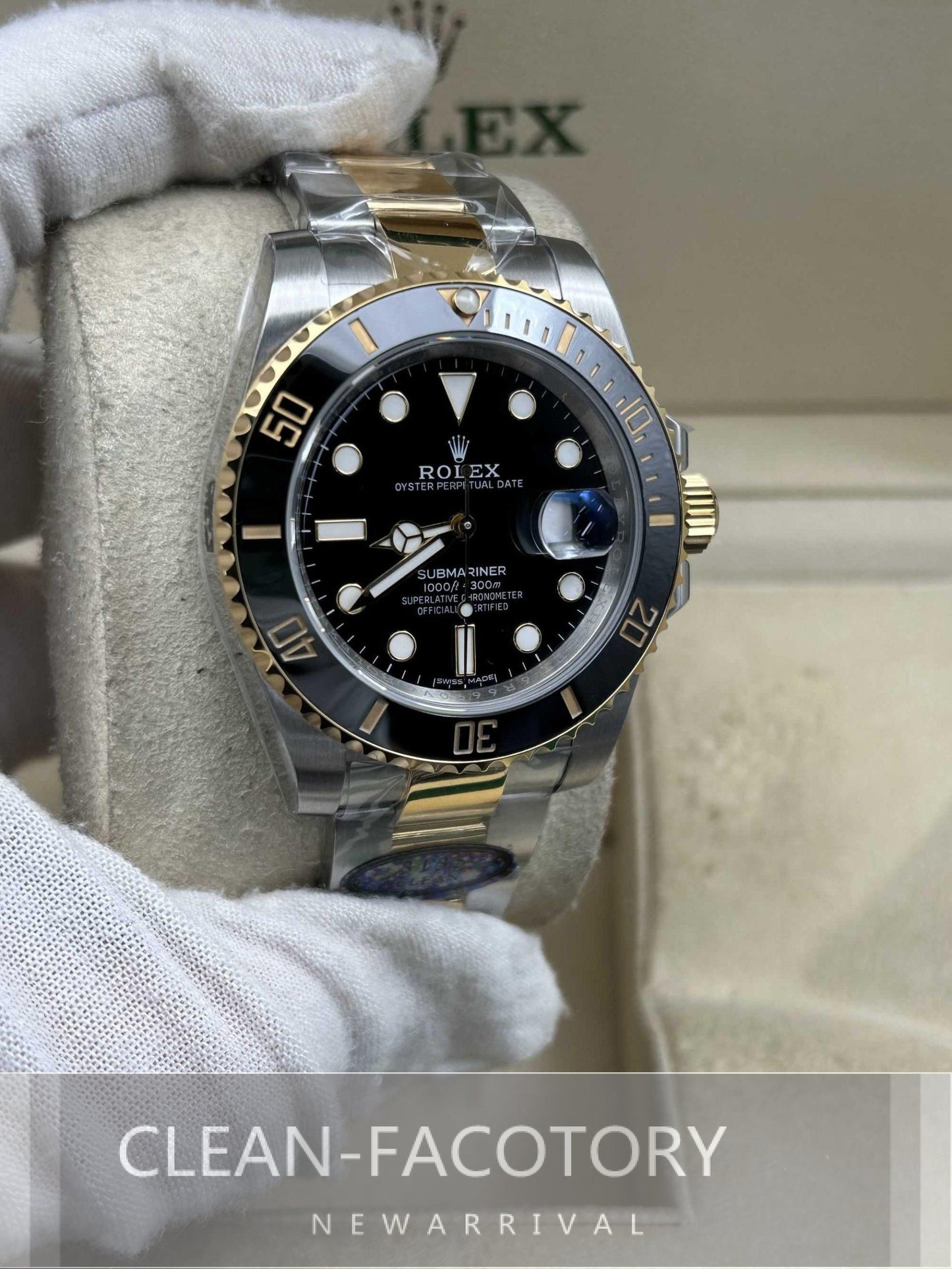 Submariner "Two-Tone" 116613LN Ceramic Bezel 40mm Clean Factory