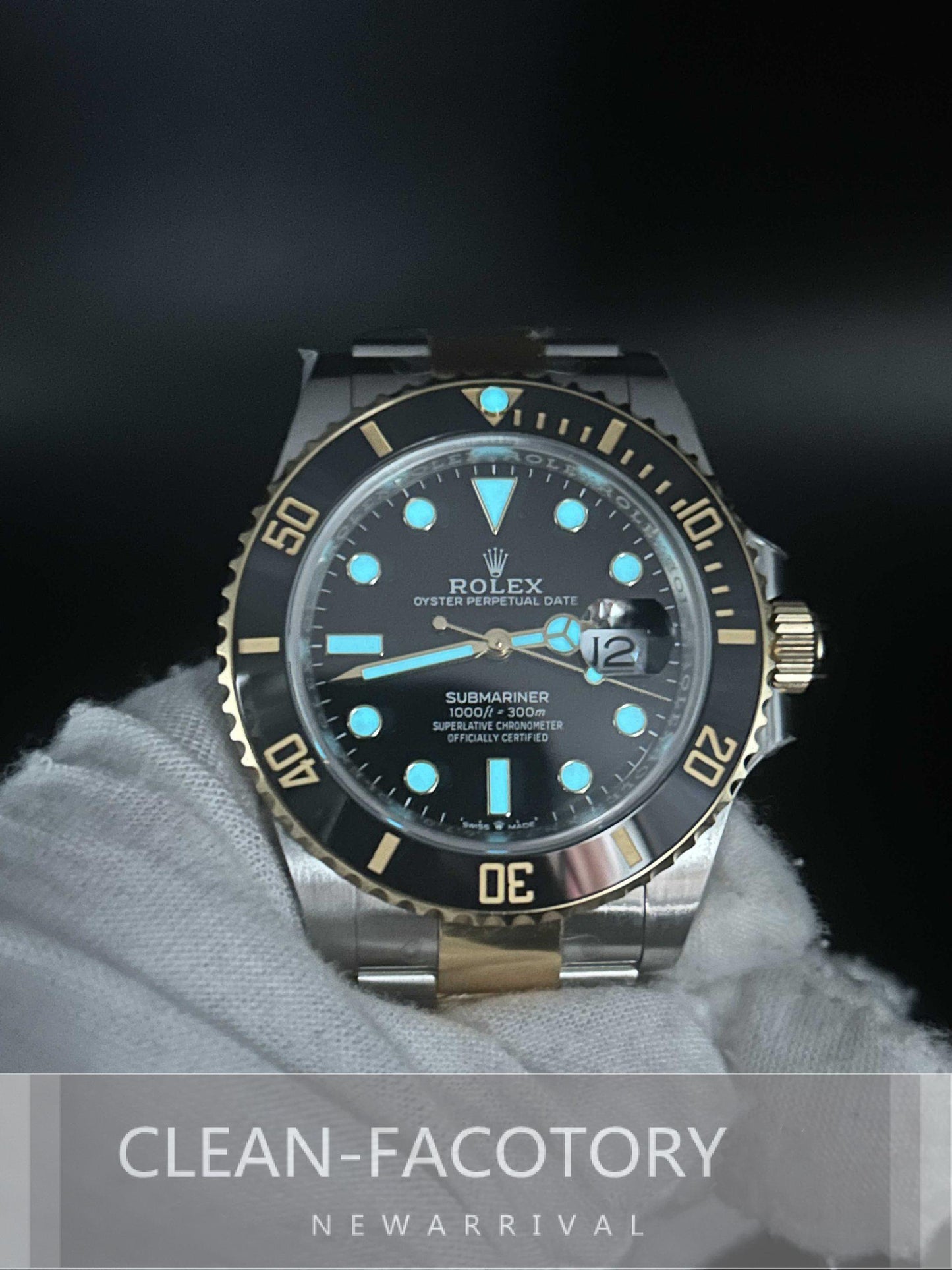 Submariner "Two-Tone" 126613LB Black Dial Ceramic Bezel 41mm Clean Factory