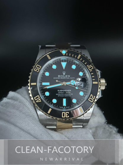 Submariner "Two-Tone" 126613LB Black Dial Ceramic Bezel 41mm Clean Factory
