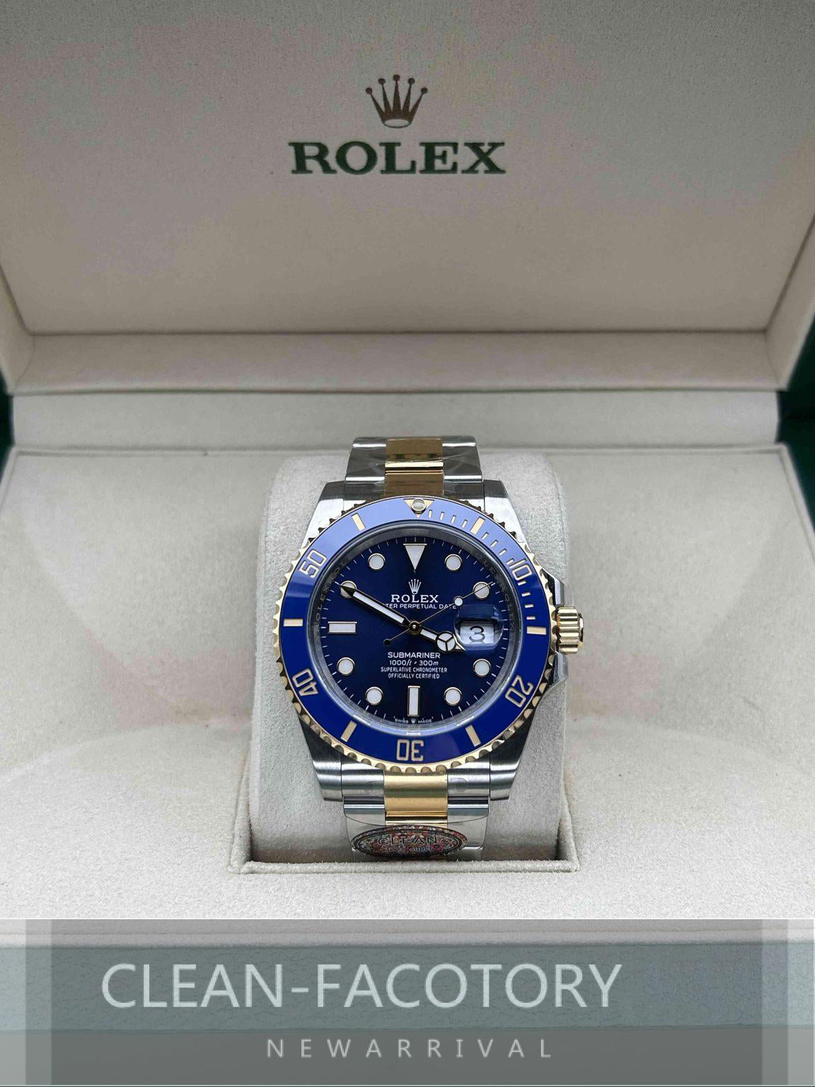 Submariner "Two-Tone" 126613LB Ceramic Bezel 41mm Clean Factory