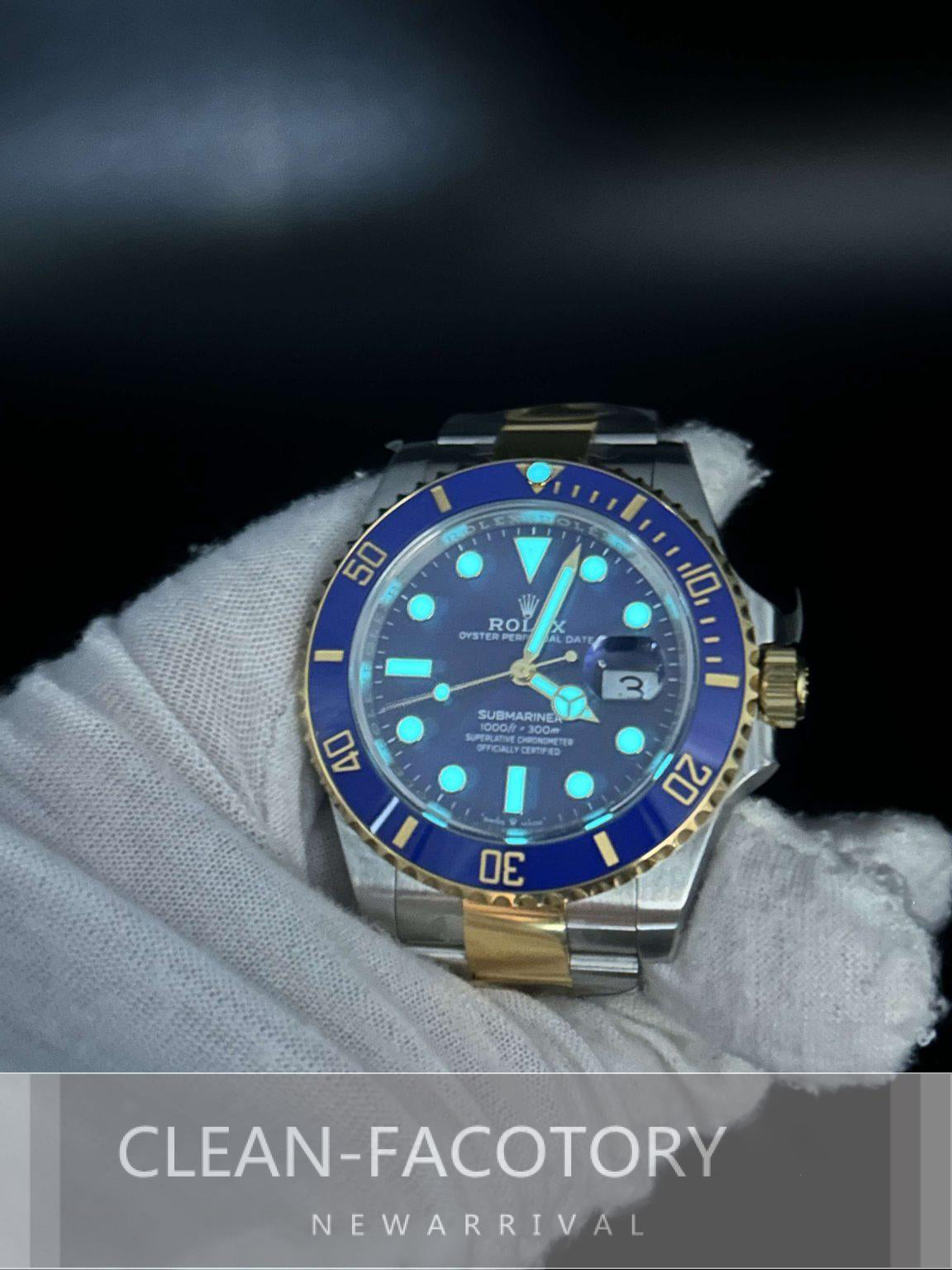 Submariner "Two-Tone" 126613LB Ceramic Bezel 41mm Clean Factory