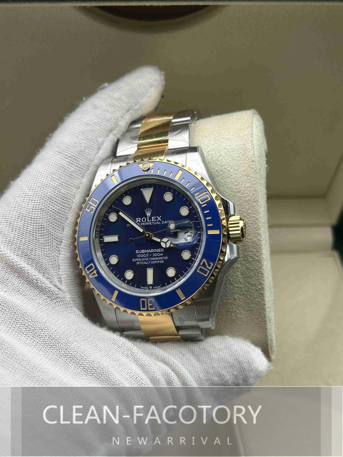 Submariner "Two-Tone" 126613LB Ceramic Bezel 41mm Clean Factory