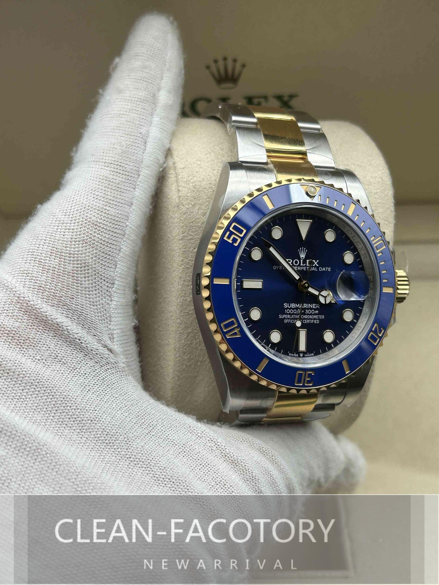Submariner "Two-Tone" 126613LB Ceramic Bezel 41mm Clean Factory