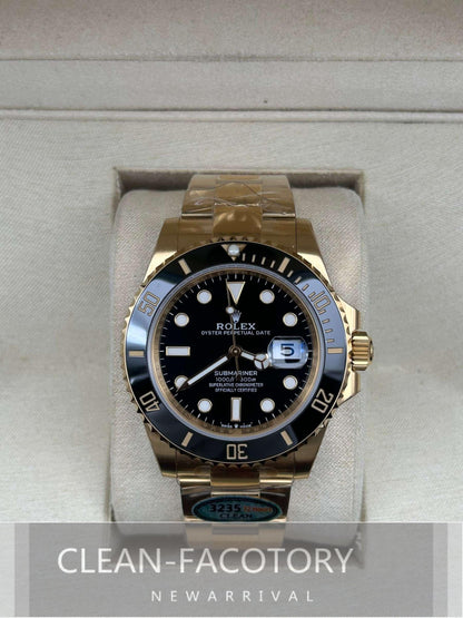 Submariner "Yellow Gold" 126618LN Black Dial Ceramic Bezel 41mm Clean Factory