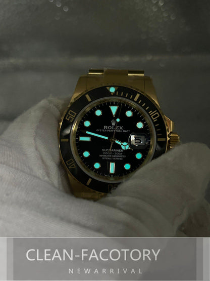 Submariner "Yellow Gold" 116618LN Ceramic Bezel 40mm Clean Factory
