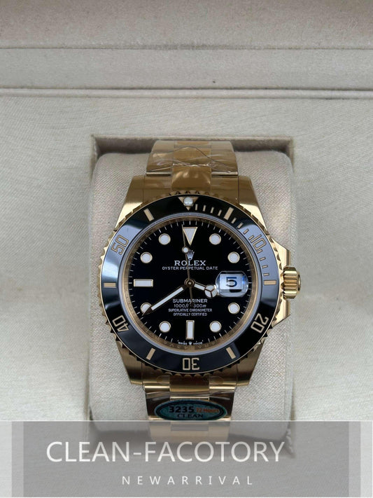 Submariner "Yellow Gold" 126618LN Black Dial Ceramic Bezel 41mm Clean Factory