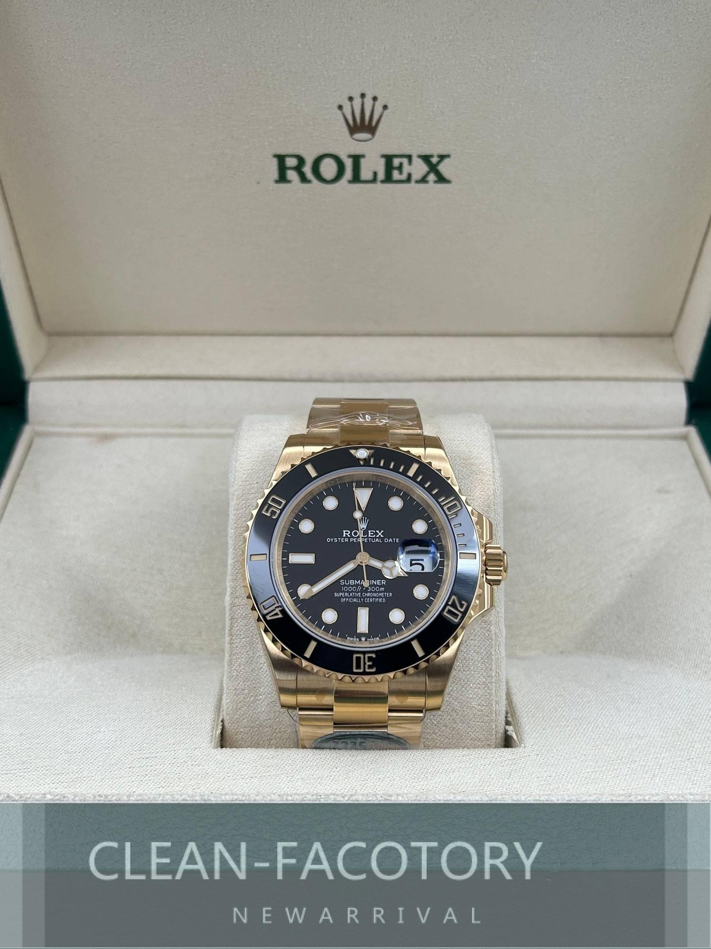 Submariner "Yellow Gold" 116618LN Ceramic Bezel 40mm Clean Factory